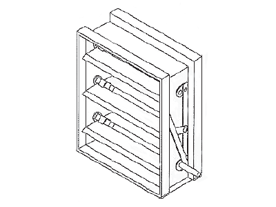 Control Damper Galvanized Steel, Low Leakage AC10 Parallel Blade AC20 Opposed Blade Control Damper Galvanized Steel, Low Leakage AC10 Parallel Blade AC20 Opposed Blade