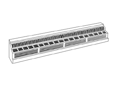 24' Baseboard Diffuser #72 24' Baseboard Diffuser #72