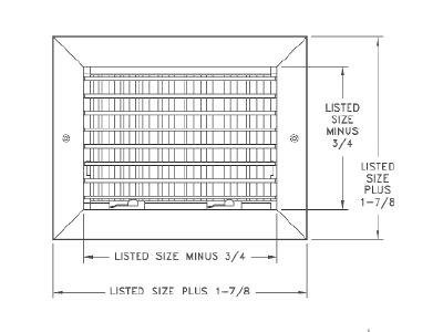 Double Deflection Register #990V Double Deflection Register #990V