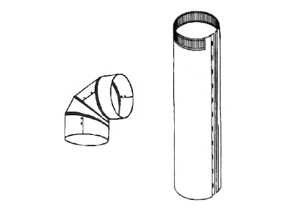 Hard Aluminum 4" Pipe and Elbows Hard Aluminum 4" Pipe and Elbows