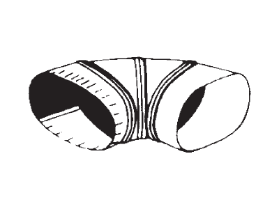 Oval Broadway Elbow 90º Oval Broadway Elbow 90º