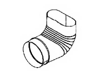 Oval to Round Elbow No Crimp Oval to Round Elbow No Crimp