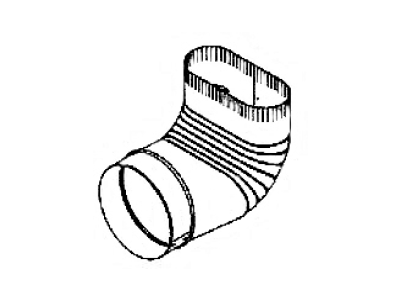Round to Oval Elbow No Crimp Round to Oval Elbow No Crimp