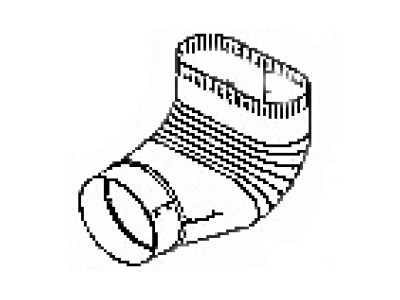 Tapered Round to Oval Elbow Tapered Round to Oval Elbow